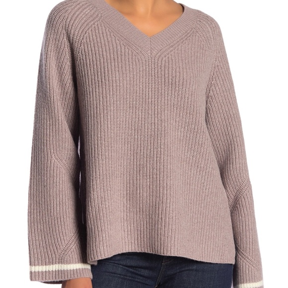 All Saints Sweaters - ALLSAINTS Daria Ribbed V-Neck Sweater